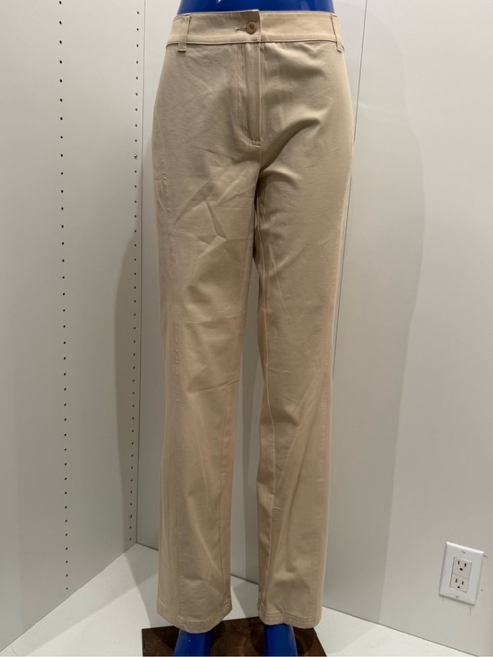 MaxMara Weekend Latte/Beige Straight-Leg Chinos